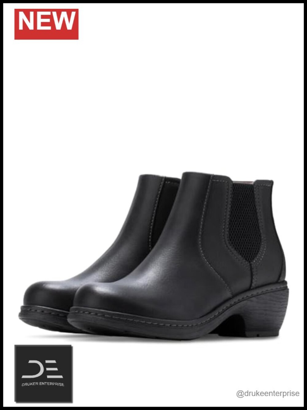 Eastland Women's Heidi Ankle Boots 2.25" Heel Block Heel Round Toe Pull-On